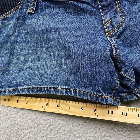 Isabel Maternity Shorts Womens Size 4 Blue Midi Jeans Denim - Picture 6 of 12